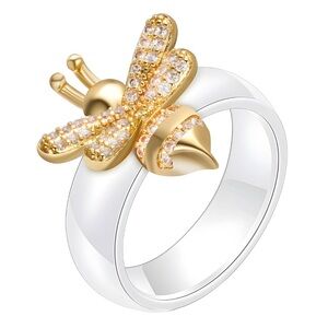 Gold Bee Ring